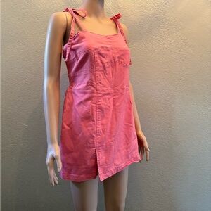 Pink Skort Romper Jumpsuit